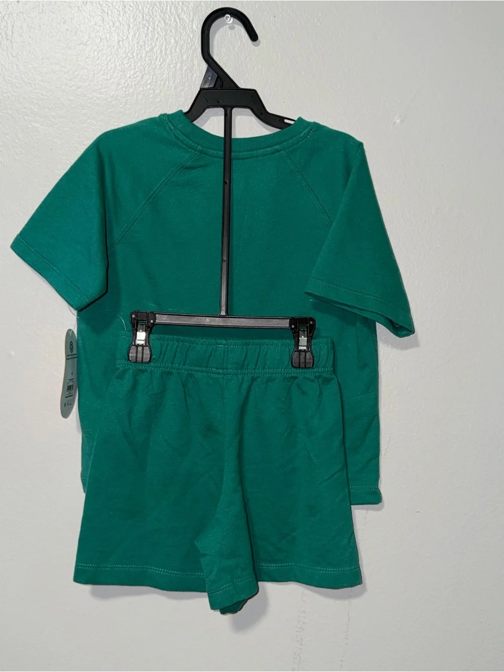 wonder nation Green Dinosaur Tee & Shorts Set